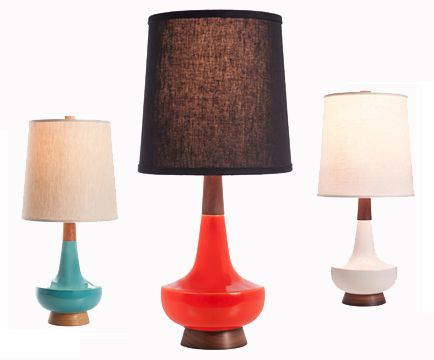 mid century modern lamps photo - 2