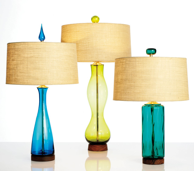 mid century modern table lamps photo - 1