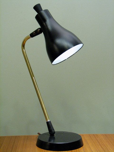 mid century modern table lamps photo - 3