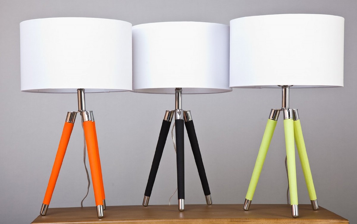 mid-century living room table lamps