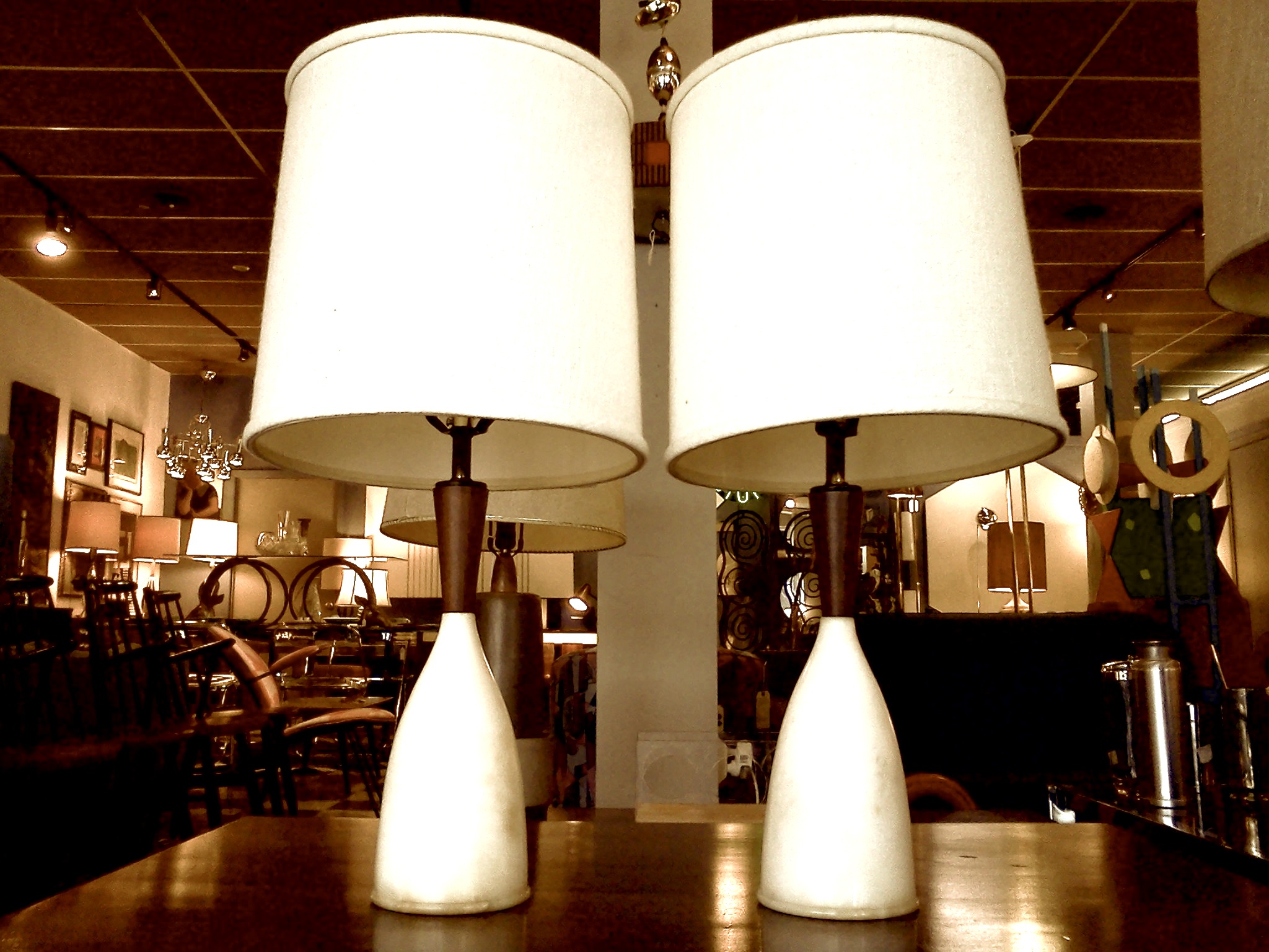 mid century table lamps photo - 8