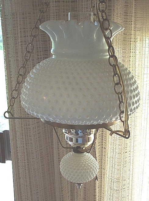 milk glass lamps photo - 7