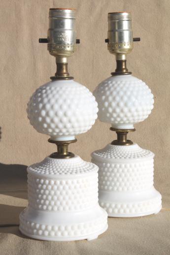 milk glass lamps photo - 9