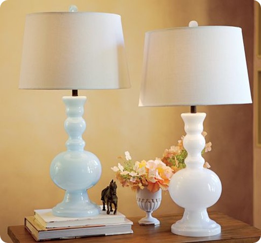 milk glass table lamps photo - 1