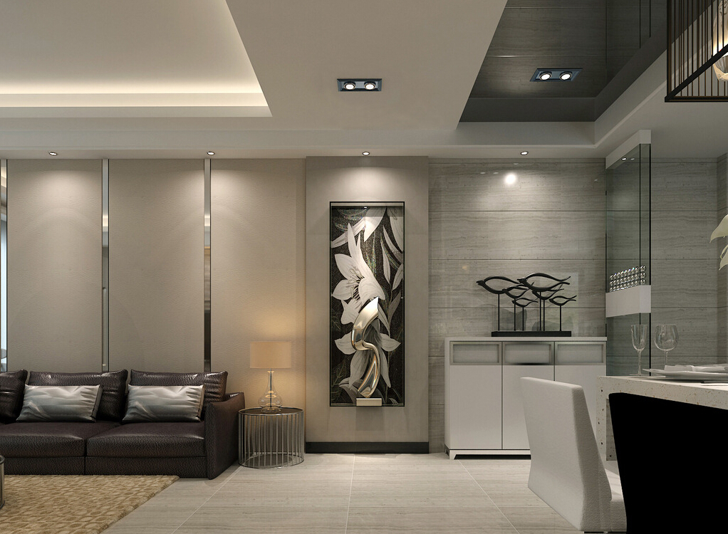 modern ceiling lights living room photo - 4