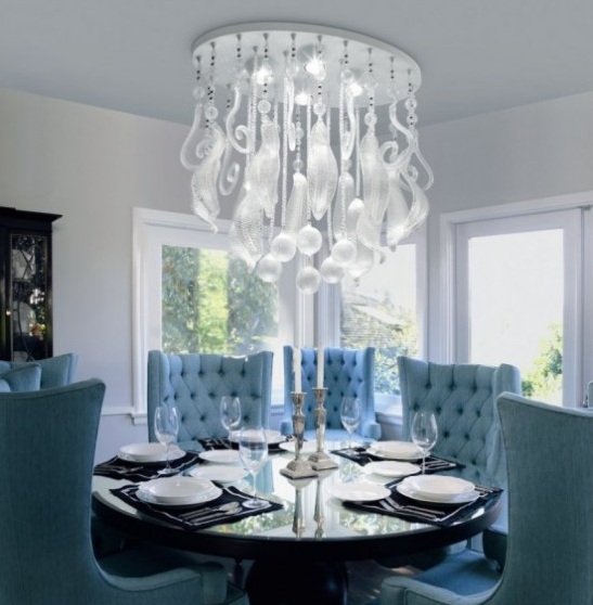 modern dining room ceiling lights photo - 1