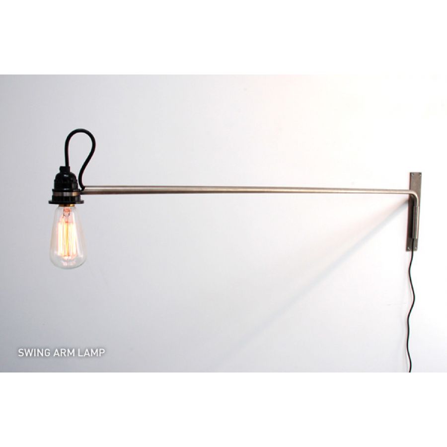 modern swing arm wall lamp photo - 1