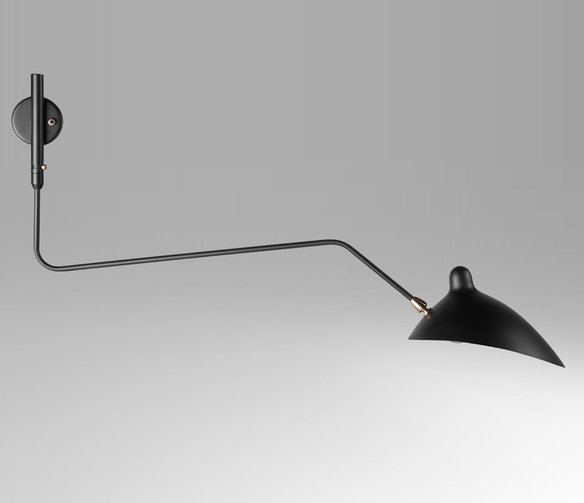 modern swing arm wall lamp photo - 2