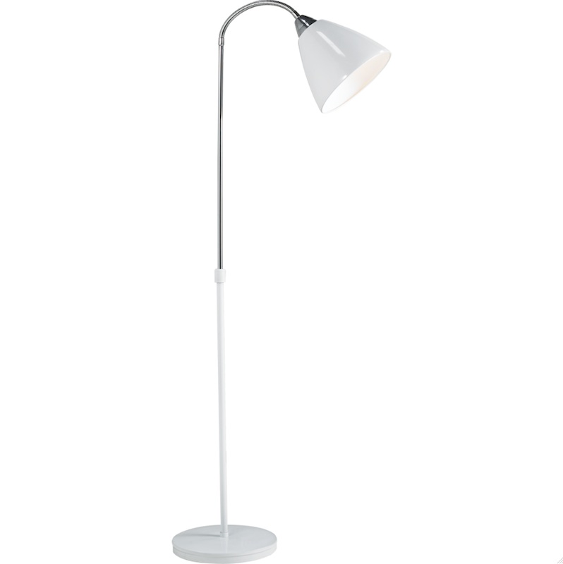 modern white floor lamp photo - 1