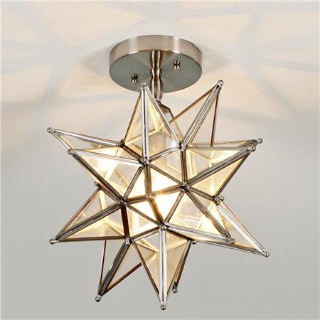 moravian star ceiling light photo - 1