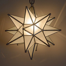 moravian star ceiling light photo - 5