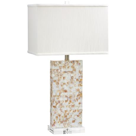 mother of pearl table lamps photo - 2