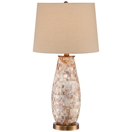 mother of pearl table lamps photo - 6