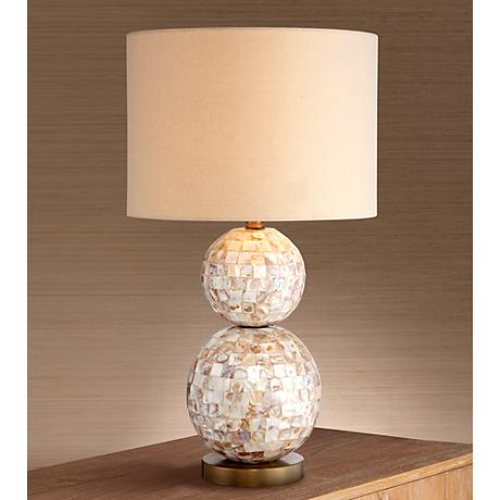 mother of pearl table lamps photo - 9