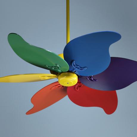 multi colored ceiling fan photo - 1