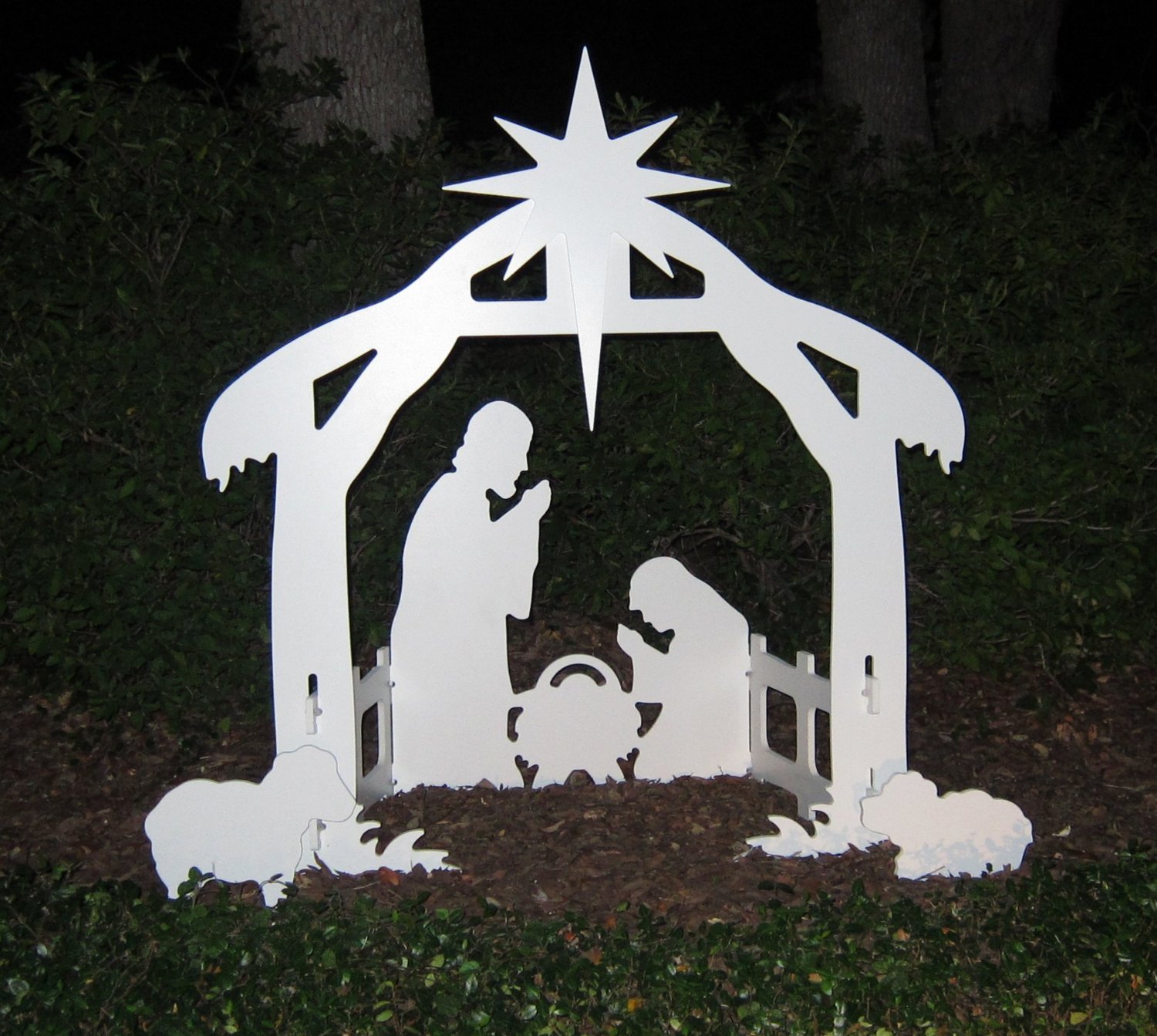 nativity outdoor lights photo - 8