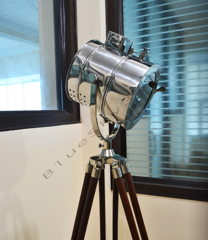 nautical tripod floor lamp photo - 6