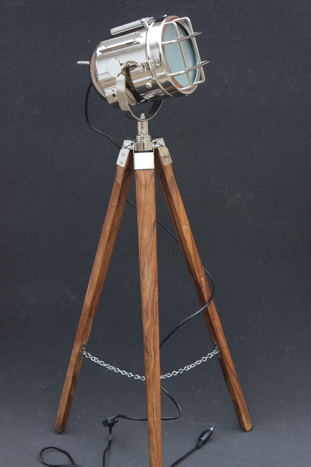 nautical tripod floor lamp photo - 9