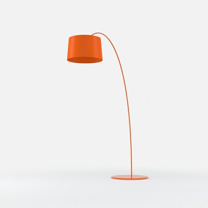 orange floor lamp photo - 1