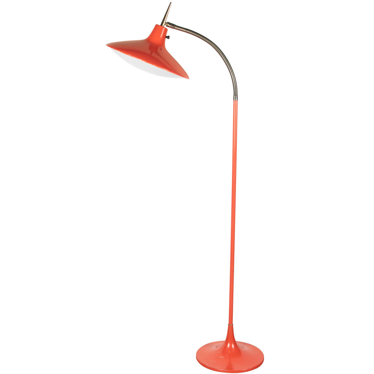 orange floor lamp photo - 2