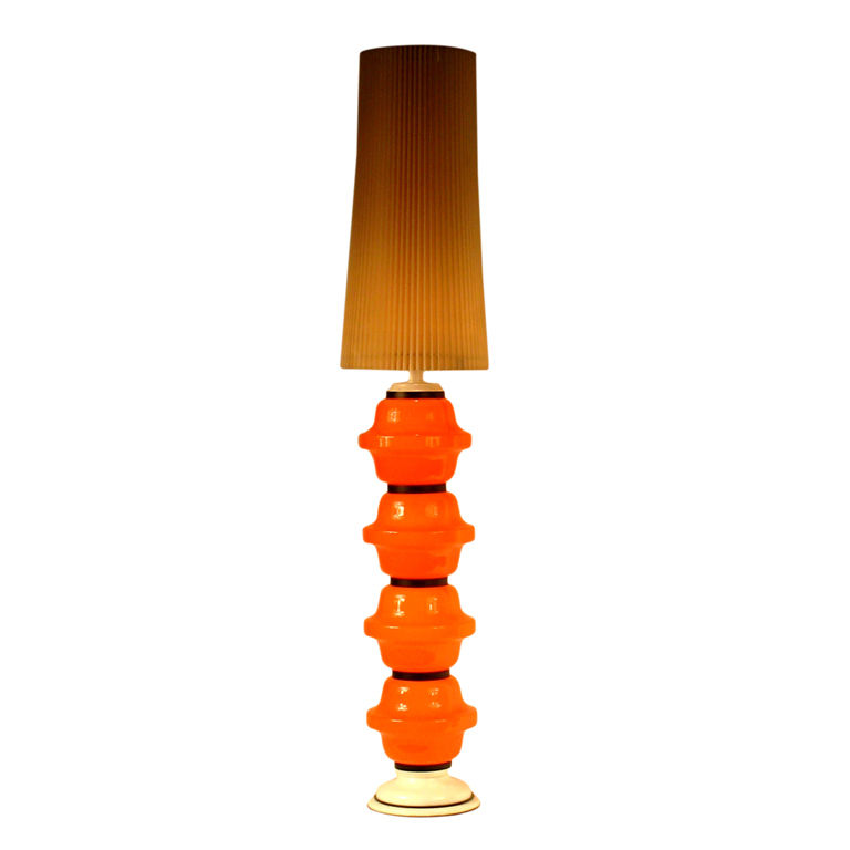 orange floor lamp photo - 7