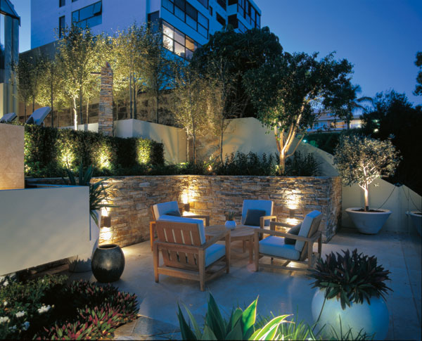 outdoor backyard lighting photo - 1