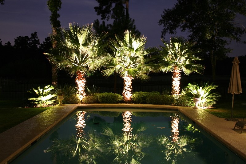 outdoor backyard lighting photo - 7