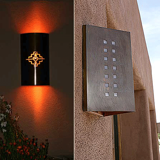 outdoor copper lights photo - 6