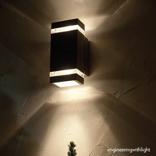 outdoor up and down wall light photo - 1