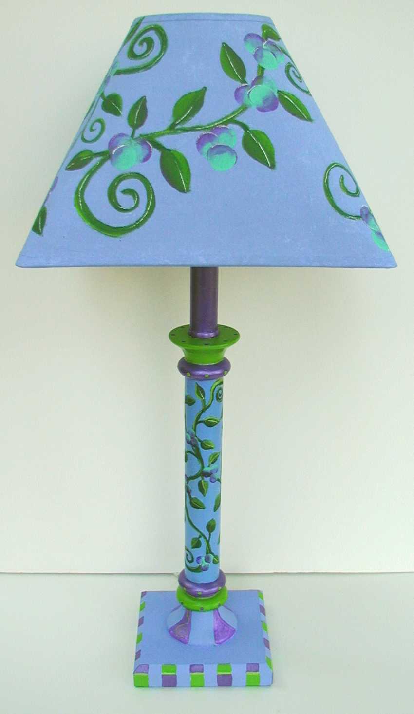 painted lamps photo - 2