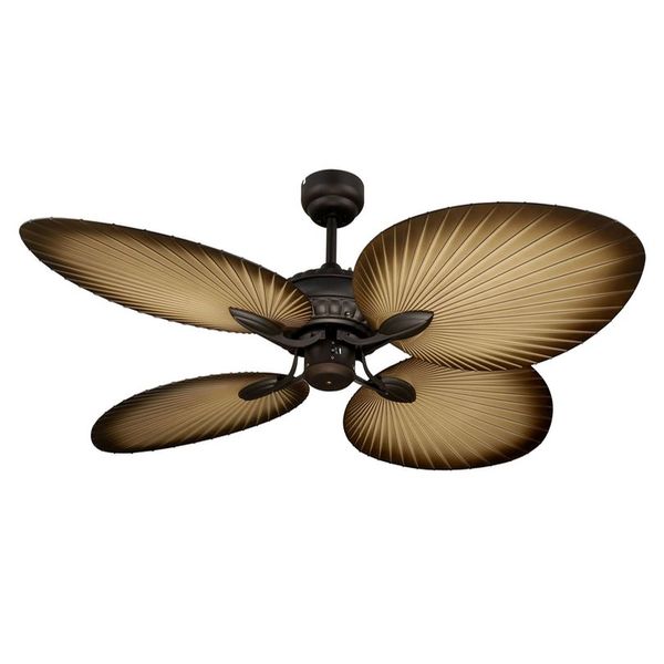 palm frond ceiling fan photo - 1