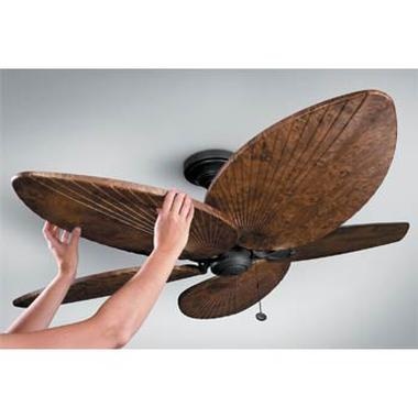 palm frond ceiling fan photo - 4