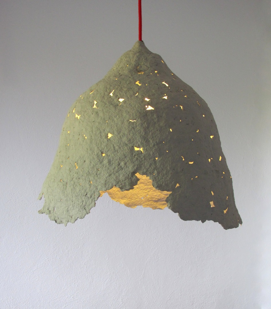 paper mache lamp photo - 3