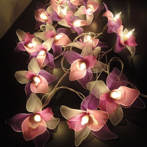 pink flower wall light photo - 9