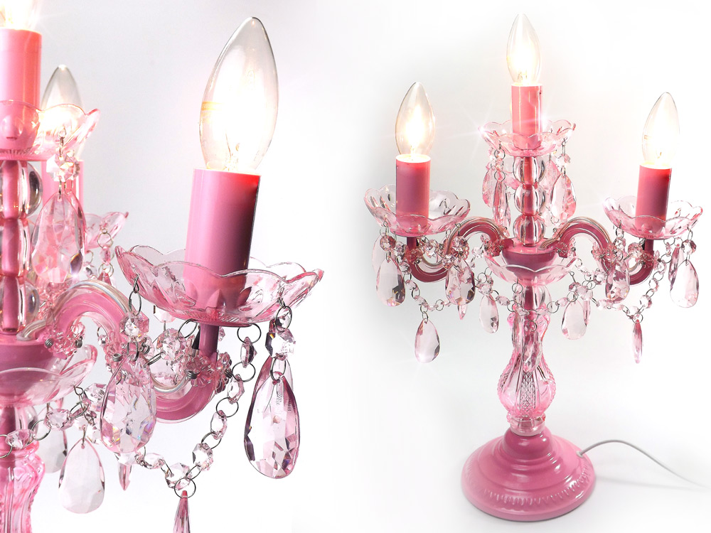 pink table lamp photo - 8