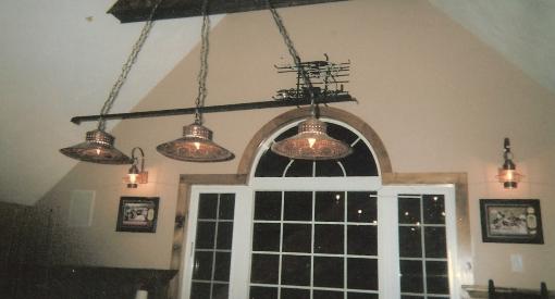 pool table ceiling lights photo - 2