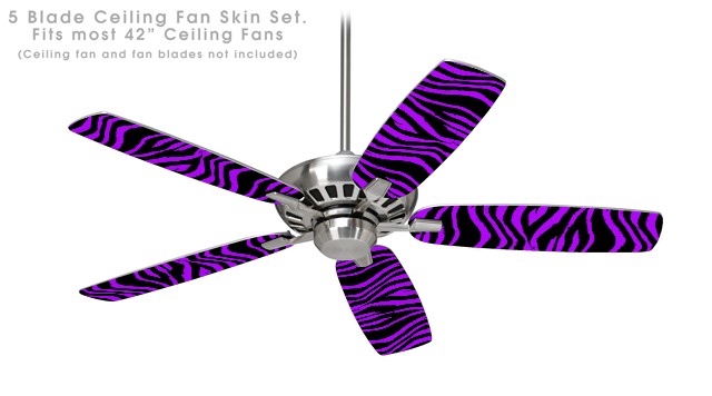 purple ceiling fan photo - 1