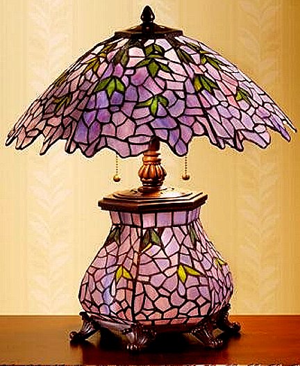 purple glass lamps photo - 7