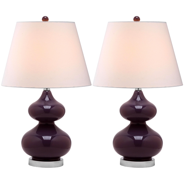 purple glass lamps photo - 8