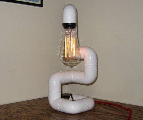 pvc pipe lamp photo - 2