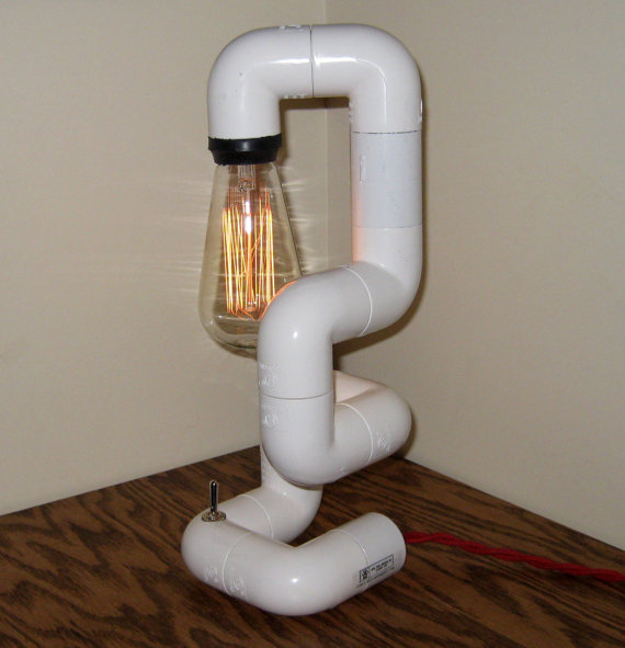 pvc pipe lamp photo - 4