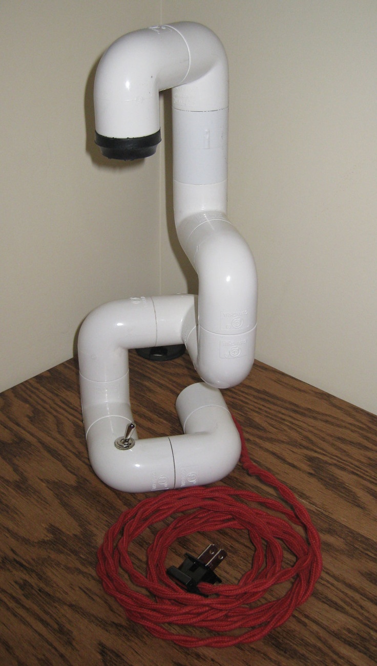 pvc pipe lamp photo - 6