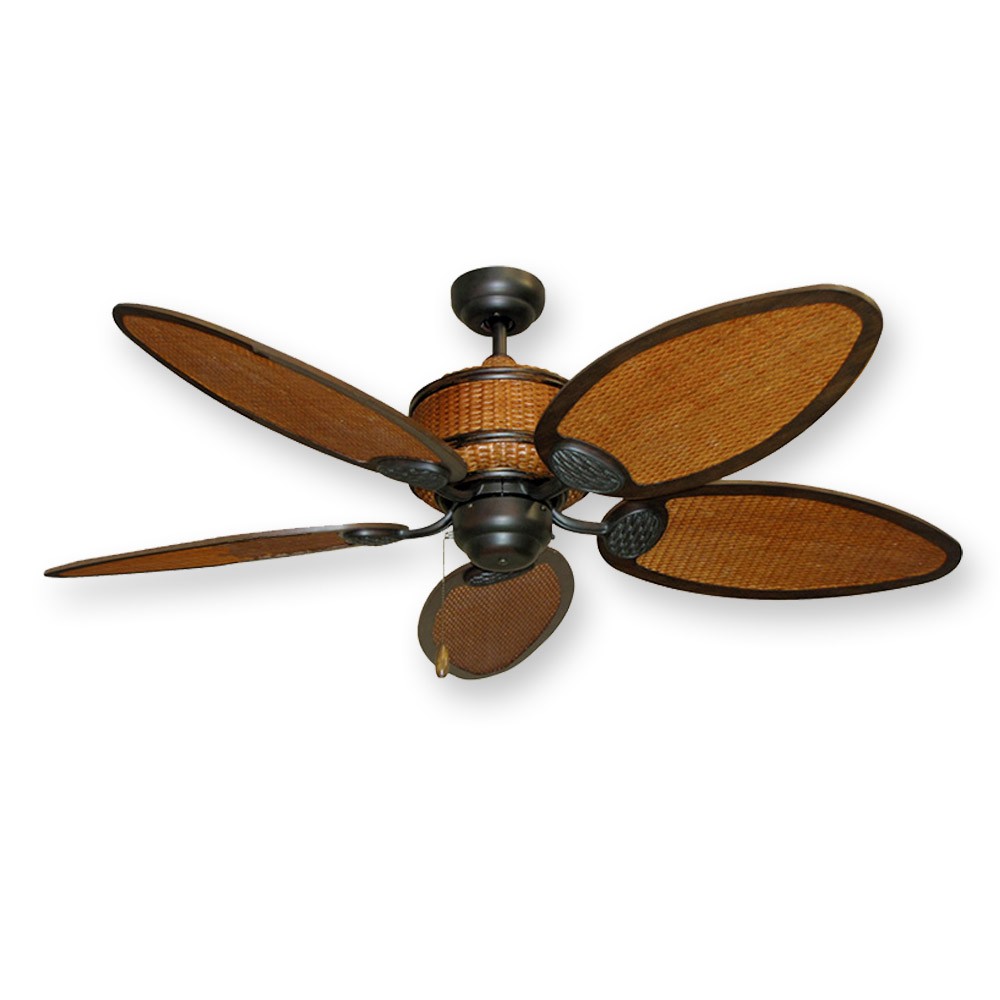 rattan ceiling fans photo - 2