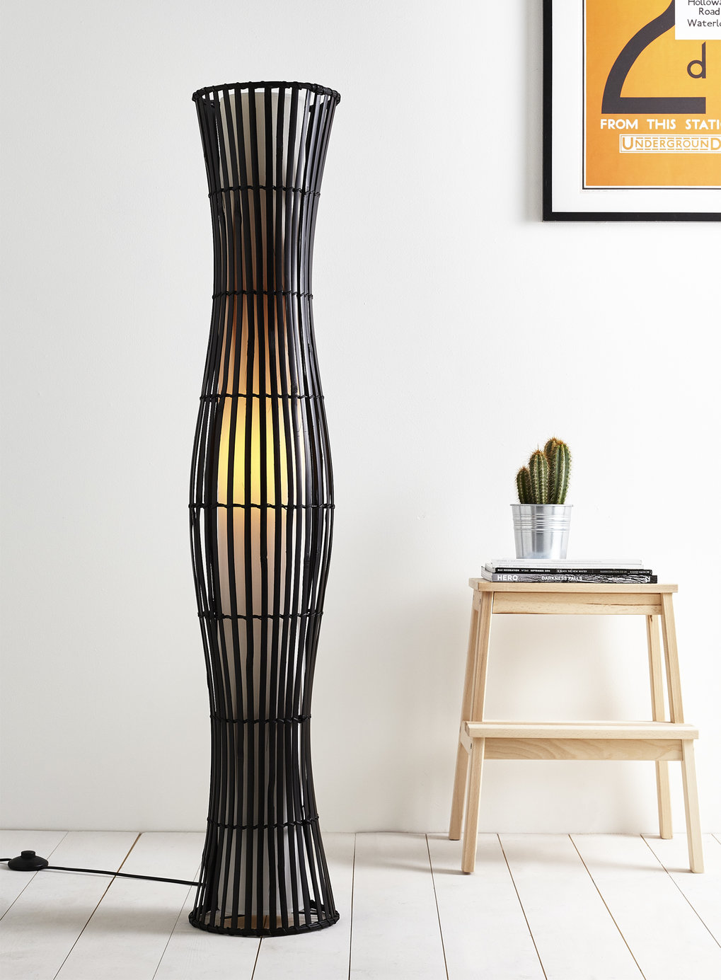 rattan floor lamps photo - 4