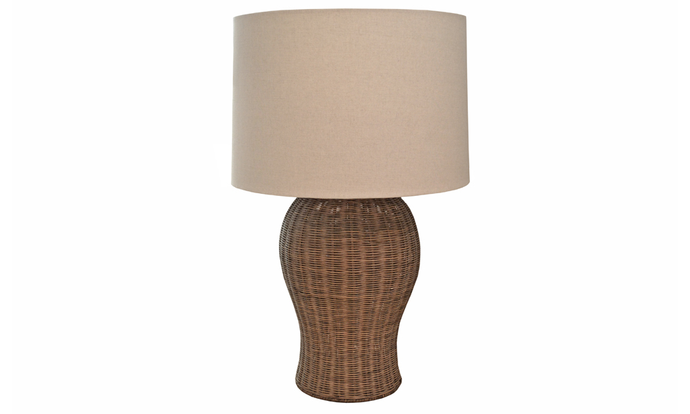 rattan table lamps photo - 1