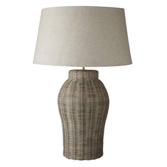 rattan table lamps photo - 2