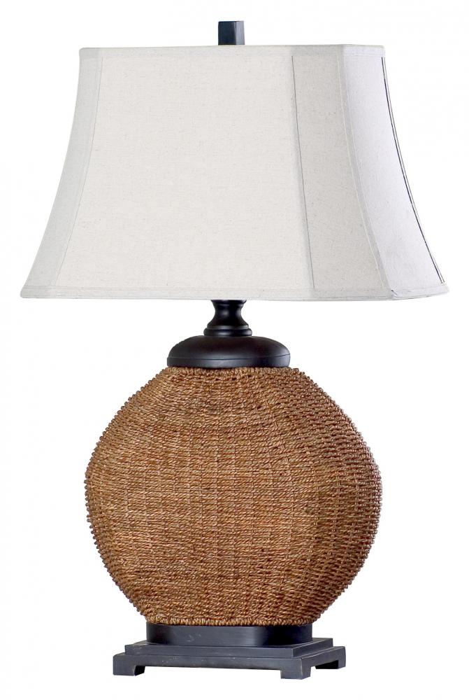 rattan table lamps photo - 7