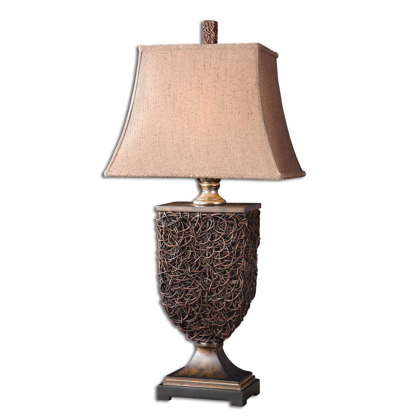 rattan table lamps photo - 8