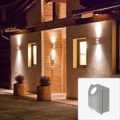 recessed external wall lights photo - 6