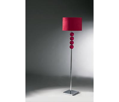 red floor lamps photo - 3